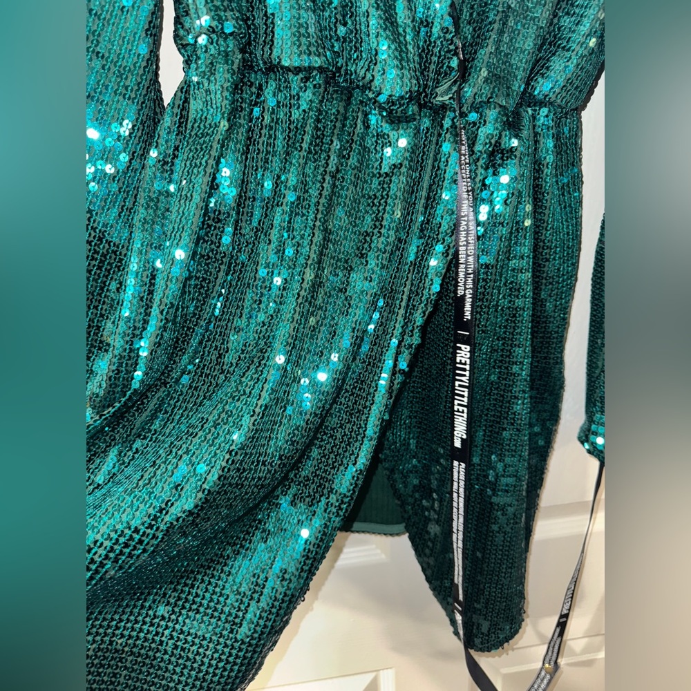PLT Sequin Wrap Dress XL - Picture 4 of 5